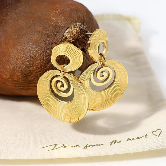 Olga - Damskie Eleganckie Kolczyki ze Stali Nierdzewnej, Stylowe i Trwałe