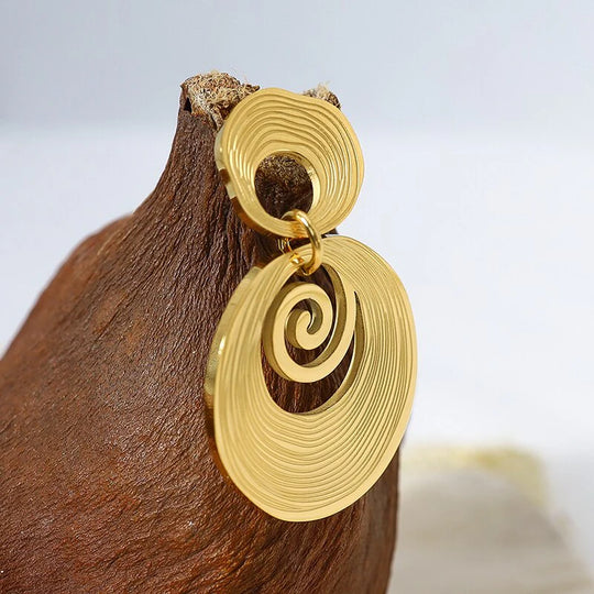 Olga - Damskie Eleganckie Kolczyki ze Stali Nierdzewnej, Stylowe i Trwałe